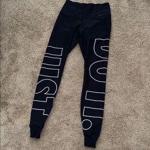 Nike “Just Do It” leggings.